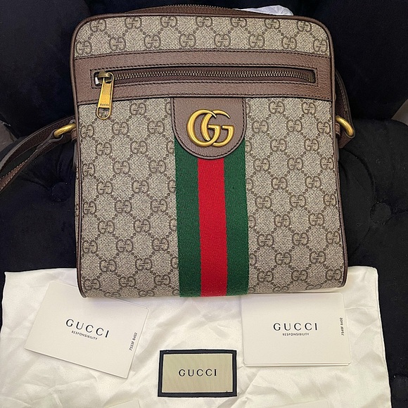 Gucci Handbags - NEW 💯AUTHENTIC Gucci OPHIDIA GG SMALL MESSENGER BAG🤎❤️💚